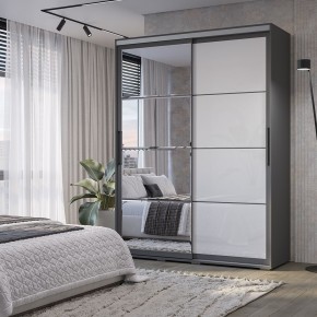 Шкаф-купе Крафт-6 1.6 м ШКК-06 (графит) в Магнитогорске - magnitogorsk.mebel24.online | фото