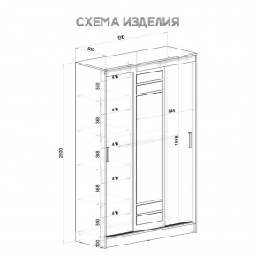 Шкаф-купе Тео ШКК-02 (ясень белый) в Магнитогорске - magnitogorsk.mebel24.online | фото 6