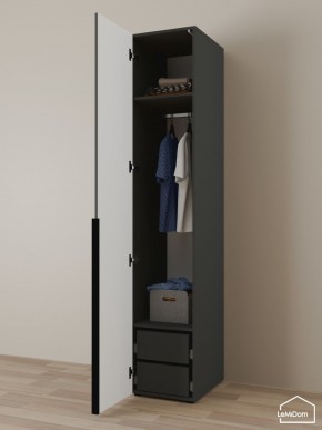 Шкаф Linnea MHR-1-3 2050х400х510 (Графит-М 11.1.25) в Магнитогорске - magnitogorsk.mebel24.online | фото 5