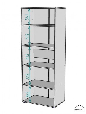Шкаф Linnea MHR-2-2 2050х800х510 (Белый-М 11.1.1) в Магнитогорске - magnitogorsk.mebel24.online | фото 3