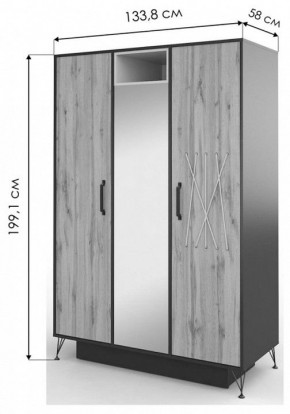 Шкаф платяной Нобира в Магнитогорске - magnitogorsk.mebel24.online | фото 3