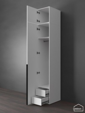 Шкаф с антресолью Linnea MHR-1A-3 2450х400х510 (Белый-М 11.1.1) в Магнитогорске - magnitogorsk.mebel24.online | фото 6