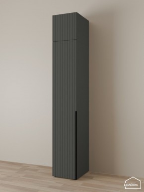 Шкаф с антресолью Linnea MHR-1A-3 2450х400х510 (Графит-М 11.1.25) в Магнитогорске - magnitogorsk.mebel24.online | фото 1