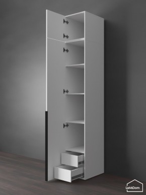Шкаф с антресолью Linnea MHR-1A-4 2450х400х510 (Белый-М 11.1.1) в Магнитогорске - magnitogorsk.mebel24.online | фото 5