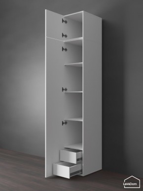 Шкаф с антресолью Linnea MHR-1POA-4 2450х400х510 (Белый-М 11.1.2) в Магнитогорске - magnitogorsk.mebel24.online | фото 5