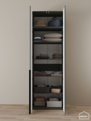 Шкаф с антресолью Linnea MHR-2A-2 2450х800х510 (Графит-М 11.1.25) в Магнитогорске - magnitogorsk.mebel24.online | фото 4