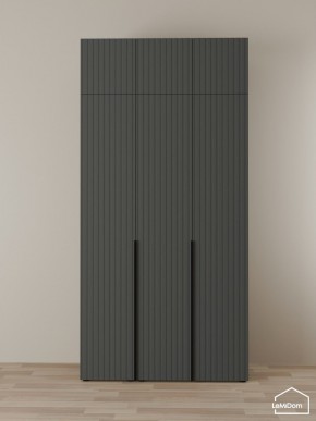 Шкаф с антресолью Linnea MHR-3A-1 2450х1200х510 (Графит-М 11.1.25) в Магнитогорске - magnitogorsk.mebel24.online | фото 1