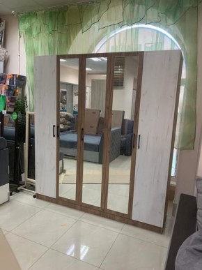Шкаф Вегас 2000 Дуб крафт табачный/Дуб крафт белый в Магнитогорске - magnitogorsk.mebel24.online | фото 3