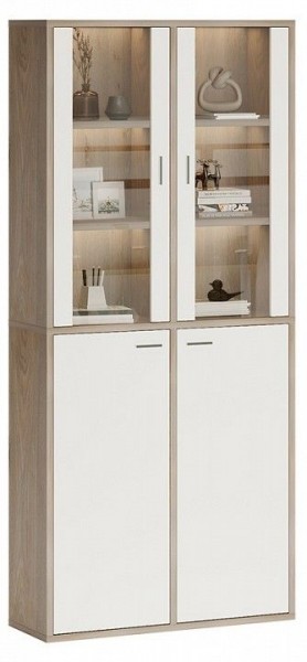 Шкаф-витрина Домино СУ(ш2в2)+2ФС+2ФГ в Магнитогорске - magnitogorsk.mebel24.online | фото 2
