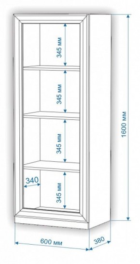 Шкаф-витрина Нобиле ВтН-ФСД в Магнитогорске - magnitogorsk.mebel24.online | фото 2