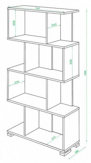 Стеллаж Домино нельсон СЛ-5-4 в Магнитогорске - magnitogorsk.mebel24.online | фото 2