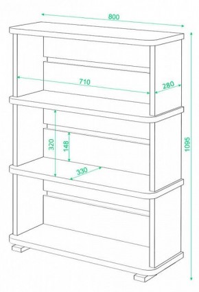 Стеллаж Домино СБ-25/3 в Магнитогорске - magnitogorsk.mebel24.online | фото 3