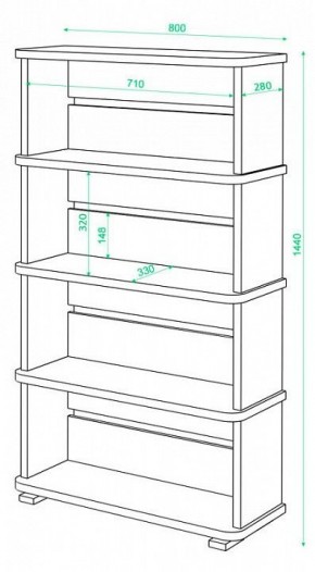 Стеллаж Домино СБ-25/4 в Магнитогорске - magnitogorsk.mebel24.online | фото 3