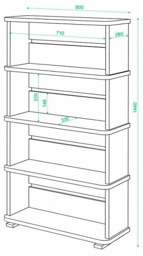 Стеллаж Домино СБ-25/4 в Магнитогорске - magnitogorsk.mebel24.online | фото 2