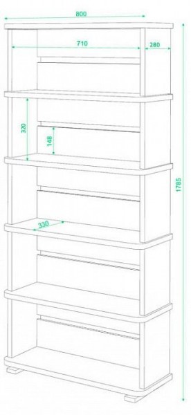 Стеллаж Домино СБ-25/5 в Магнитогорске - magnitogorsk.mebel24.online | фото 2