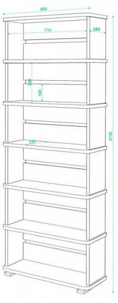 Стеллаж Домино СБ-25/6 в Магнитогорске - magnitogorsk.mebel24.online | фото 2