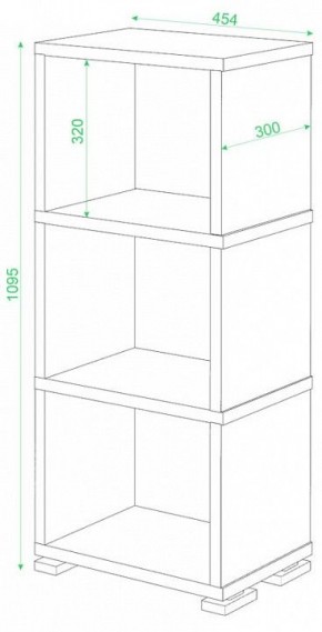 Стеллаж-колонка Домино СБ-15/3 в Магнитогорске - magnitogorsk.mebel24.online | фото 2