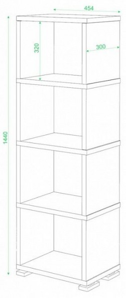 Стеллаж-колонка Домино СБ-15/4 в Магнитогорске - magnitogorsk.mebel24.online | фото 2