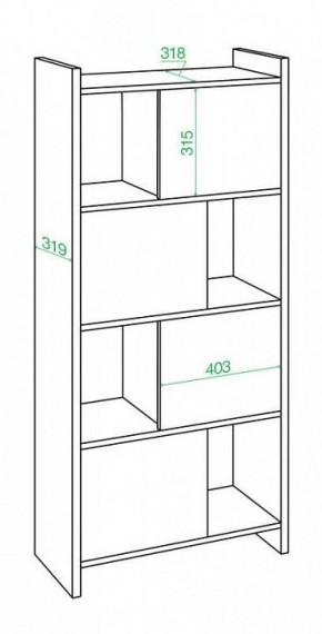 Стеллаж комбинированный Домино Лайт СТЛ-3В в Магнитогорске - magnitogorsk.mebel24.online | фото 2