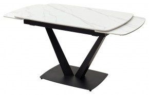 Стол ALATRI 120 MATT WHITE MARBLE SOLID CERAMIC / BLACK, ®DISAUR в Магнитогорске - magnitogorsk.mebel24.online | фото 8