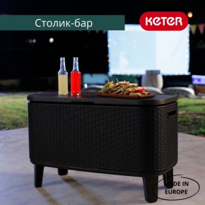 Стол Беви Бар (Bevy Bar Large Cool Bar), графит в Магнитогорске - magnitogorsk.mebel24.online | фото 4