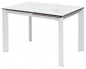 Стол CORNER 120 MATTE STATUARIO Белый мрамор матовый керамика, стекло/ белый каркас, ®DISAUR в Магнитогорске - magnitogorsk.mebel24.online | фото 2