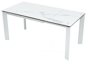 Стол CORNER 120 MATTE STATUARIO Белый мрамор матовый керамика, стекло/ белый каркас, ®DISAUR в Магнитогорске - magnitogorsk.mebel24.online | фото 3