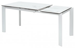 Стол CORNER 120 MATTE STATUARIO Белый мрамор матовый керамика, стекло/ белый каркас, ®DISAUR в Магнитогорске - magnitogorsk.mebel24.online | фото 4