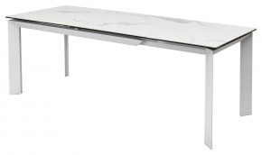 Стол CREMONA 140 MATTE STATUARIO Белый мрамор матовый, керамика/ белый каркас, ®DISAUR в Магнитогорске - magnitogorsk.mebel24.online | фото 4