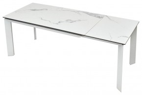 Стол CREMONA 140 MATTE STATUARIO Белый мрамор матовый, керамика/ белый каркас, ®DISAUR в Магнитогорске - magnitogorsk.mebel24.online | фото 5