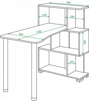 Стол компьютерный Домино нельсон СЛ-5-3СТ-2 в Магнитогорске - magnitogorsk.mebel24.online | фото 2