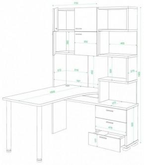 Стол компьютерный Домино нельсон СР-500М/190 в Магнитогорске - magnitogorsk.mebel24.online | фото 2