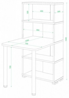Стол компьютерный Домино СБ-10М/4 в Магнитогорске - magnitogorsk.mebel24.online | фото 2