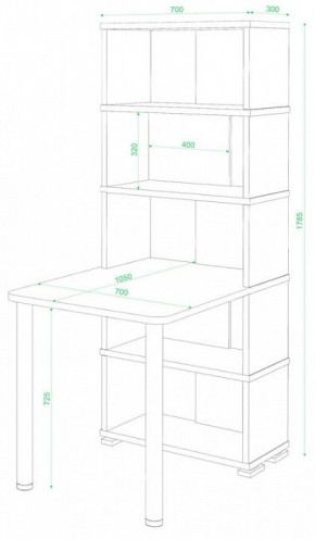 Стол компьютерный Домино СБ-10М/5 в Магнитогорске - magnitogorsk.mebel24.online | фото 2