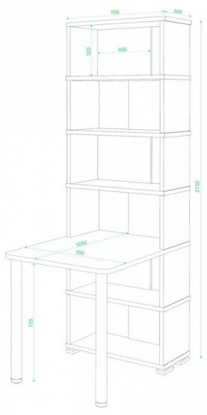 Стол компьютерный Домино СБ-10М/6 в Магнитогорске - magnitogorsk.mebel24.online | фото 2