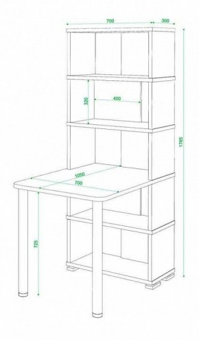 Стол компьютерный Домино СБ-10М5 в Магнитогорске - magnitogorsk.mebel24.online | фото 4