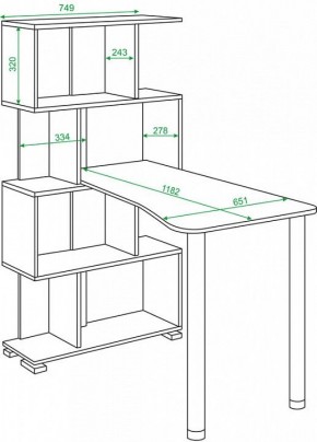 Стол компьютерный Домино СЛ-5-4СТ-2 в Магнитогорске - magnitogorsk.mebel24.online | фото 2