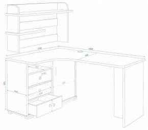 Стол компьютерный Домино СР-145 в Магнитогорске - magnitogorsk.mebel24.online | фото 2