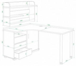 Стол компьютерный Домино СР-145М в Магнитогорске - magnitogorsk.mebel24.online | фото 2