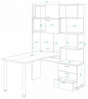 Стол компьютерный Домино СР-500М/140 в Магнитогорске - magnitogorsk.mebel24.online | фото 2