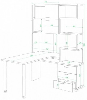 Стол компьютерный Домино СР-500М/190 в Магнитогорске - magnitogorsk.mebel24.online | фото 2