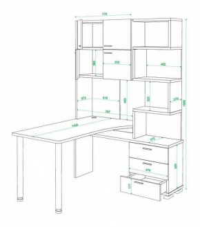 Стол компьютерный Латте СР-500М140 в Магнитогорске - magnitogorsk.mebel24.online | фото 3