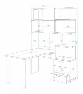 Стол компьютерный Латте СР-500М160 в Магнитогорске - magnitogorsk.mebel24.online | фото 3