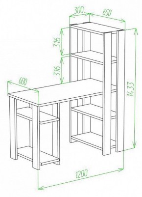 Стол компьютерный Slim СТН-145/120 в Магнитогорске - magnitogorsk.mebel24.online | фото 2