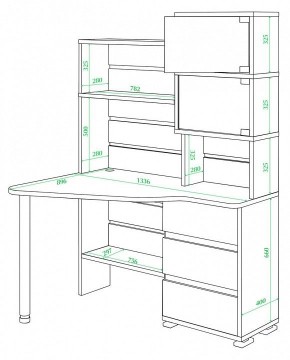 Стол компьютерный СР-322 в Магнитогорске - magnitogorsk.mebel24.online | фото 2