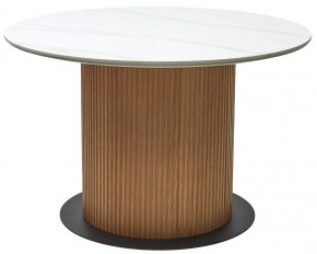 Стол MESA D120 цвет БЕЛЫЙ МРАМОР M326 / Каркас OAK, ®DISAUR в Магнитогорске - magnitogorsk.mebel24.online | фото 9