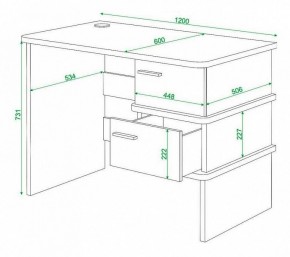 Стол письменный Домино нельсон СД-15С в Магнитогорске - magnitogorsk.mebel24.online | фото 3