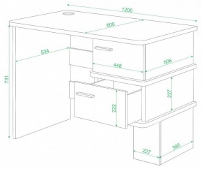 Стол письменный Домино СД-15 С в Магнитогорске - magnitogorsk.mebel24.online | фото 2