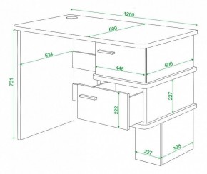Стол письменный Домино СД-15С в Магнитогорске - magnitogorsk.mebel24.online | фото 3