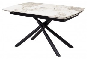 Стол RIVOLI 140 GLOSS LUXURY PANDORA SOLID CERAMIC / BLACK, ®DISAUR в Магнитогорске - magnitogorsk.mebel24.online | фото 1